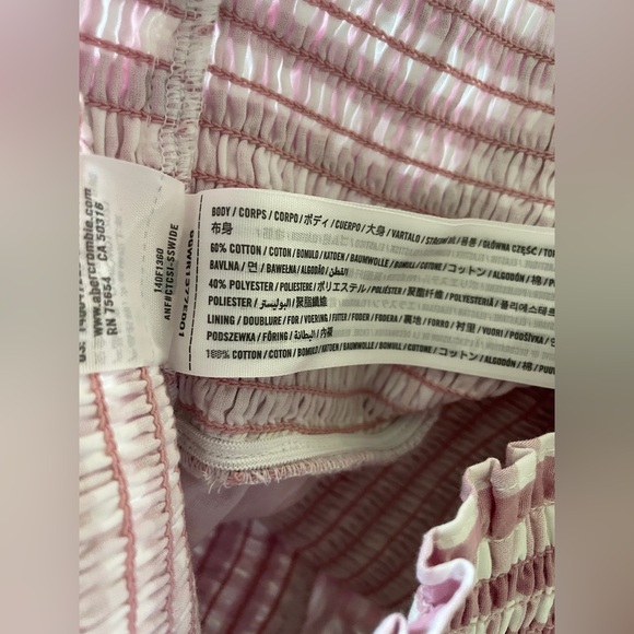 Abercrombie Y2K Cottagecore Prairie Puff Sleeve Gingham Top - Picture 6 of 7